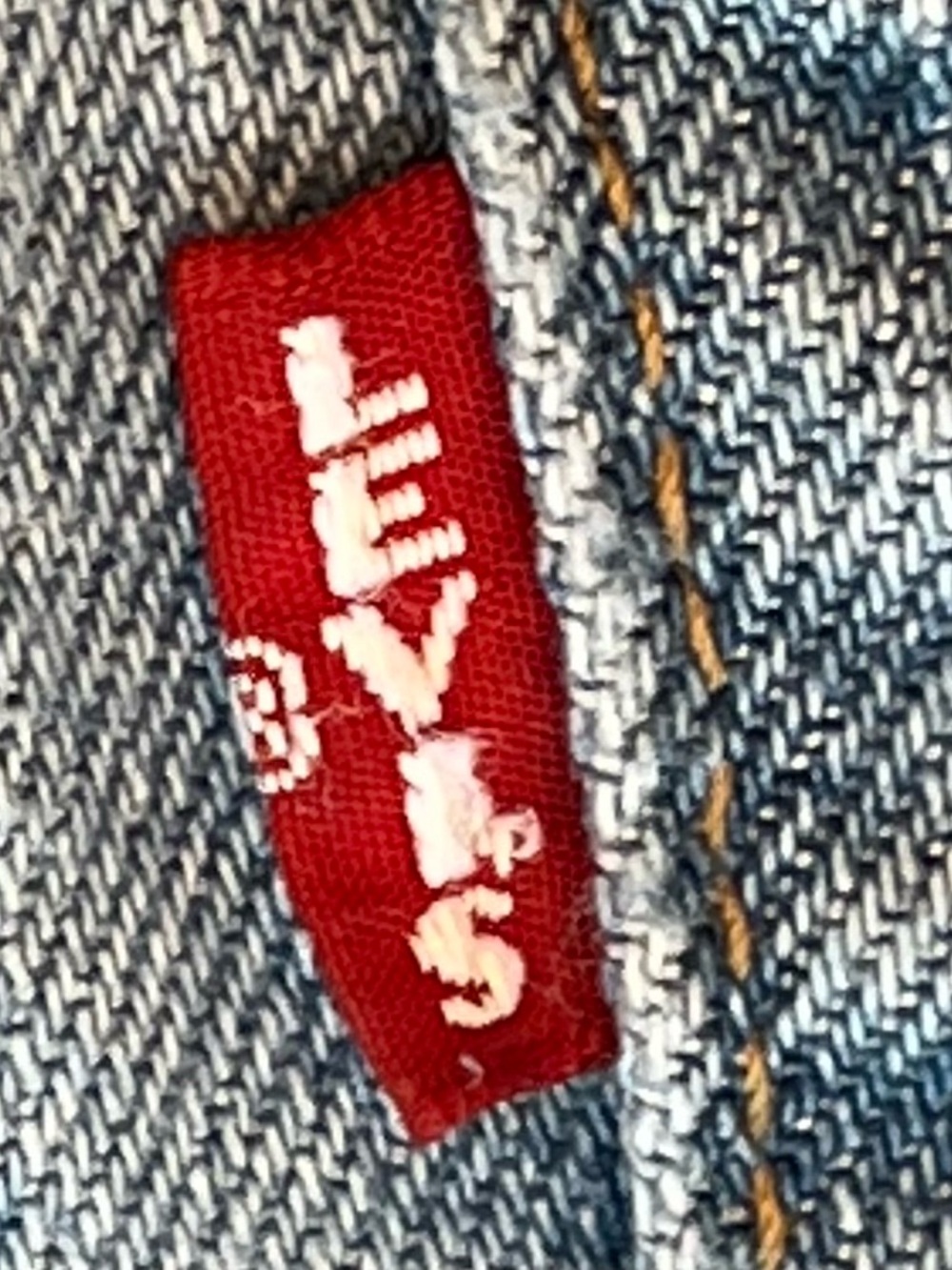 Vintage big E premium Levis Men's Straight-Leg Jeans - Picture 2 of 14